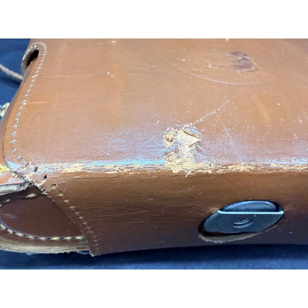 Vintage Kodak Tourist II Folding Camera 100mm f/8.8 Anaston Lens Leather Case